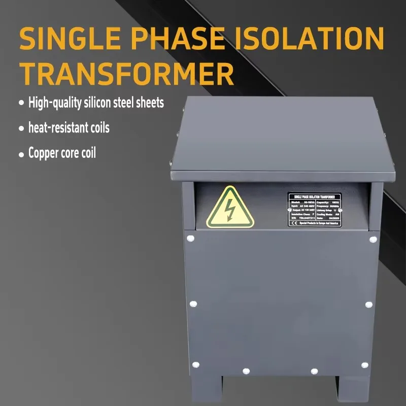 

2025Single-Phase 10kva Black Transformer 240V ~ 480V Isolation Transformer