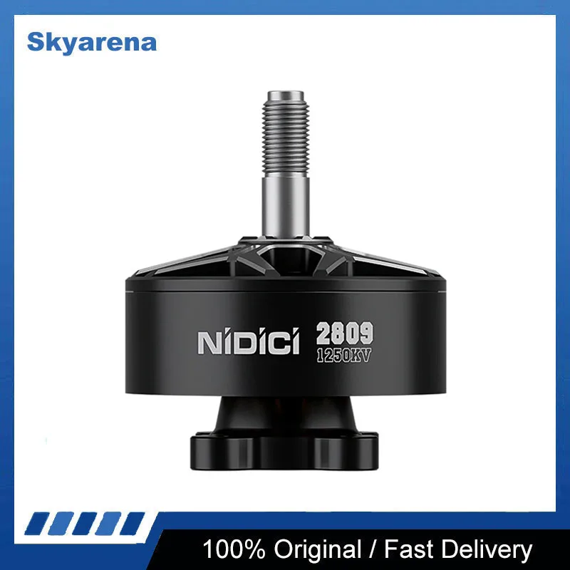 IFlight NIDICI 2809 1250KV Motor sin escobillas eje de 5 mm Compatible con hélice de 7-8 pulgadas para RC FPV Drone