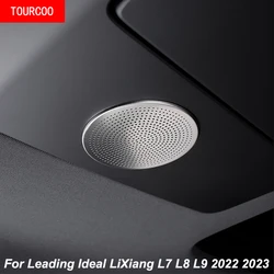 For Leading Ideal LiXiang L7 L8 L9 2023-2025 Television Tweeter Stainless Steel Protective Cover Sticker Interior Accessories