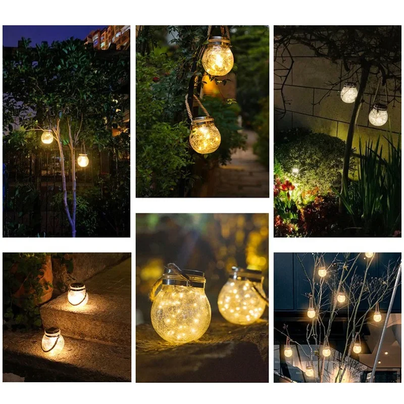 2020 Năng Lượng Mặt Trời Ánh Sáng Ngoài Trời Chống Nước Led Năng Lượng Mặt Trời Đèn Sân Vườn Cho Giáng Sinh Trang Trí Sân Vườn Vòng Ban Công Ngôi Sao Đèn Ngủ