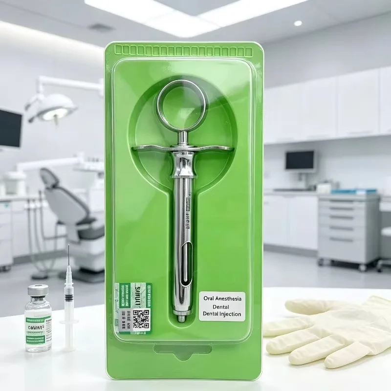 Dental Aspirating Syringe Stainless Steel Cartridge Dentist Injection Instrument Oral Anesthesia Restorative Handpiece Tool