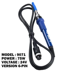 Handle Welding Tool Prevent Static Leakage Soldering Iron Soldering Station 1pc 6Pin 853D 898BD+ 907I 939BD+ 995D