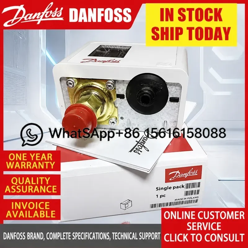 Danfoss KP136 Pressure Switch 060-118966 060-319366 Automatic Reset Control for Refrigeration Compressor HVAC System Original