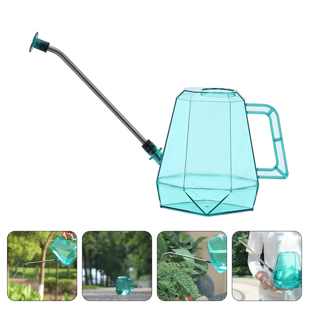 Long Spout Watering Can Container Plastic Pot Gardening Sprayer Practical Household Kettle Stainless Steel