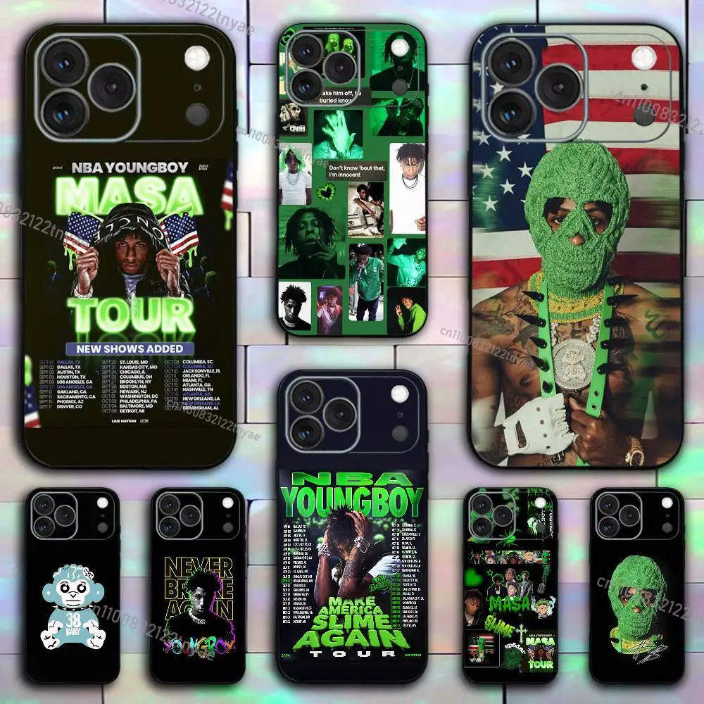 

HOT YoungBoy Never Broke Again Tour Phone Case For iPhone 17,16,15,14,13,12,11,Pro,X,XS,Max,XR,Plus,Mini Soft Black Shockproof