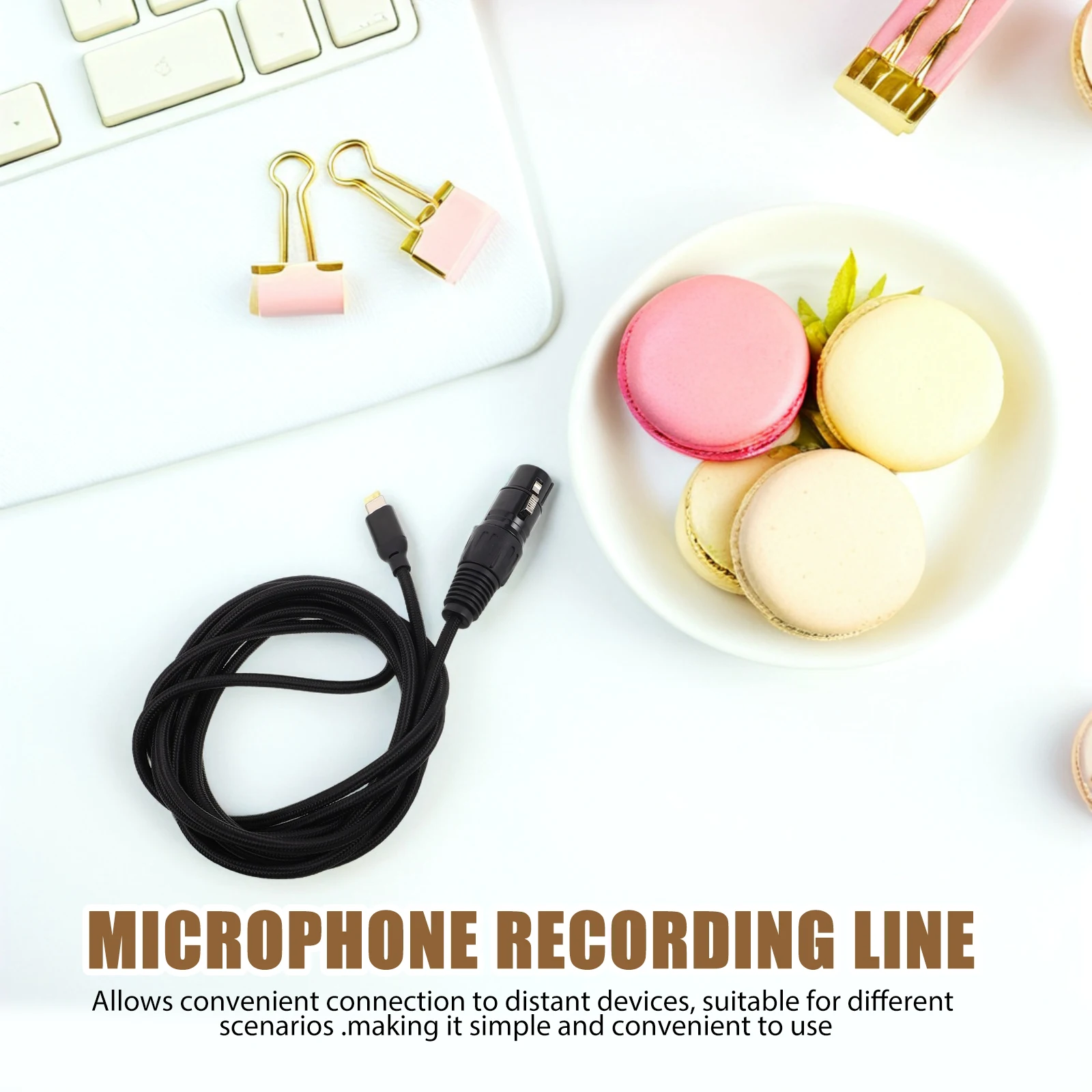 

Microphone Recording Cable Computer Audio Adapter Cables Laptop Type Xlr Connecting