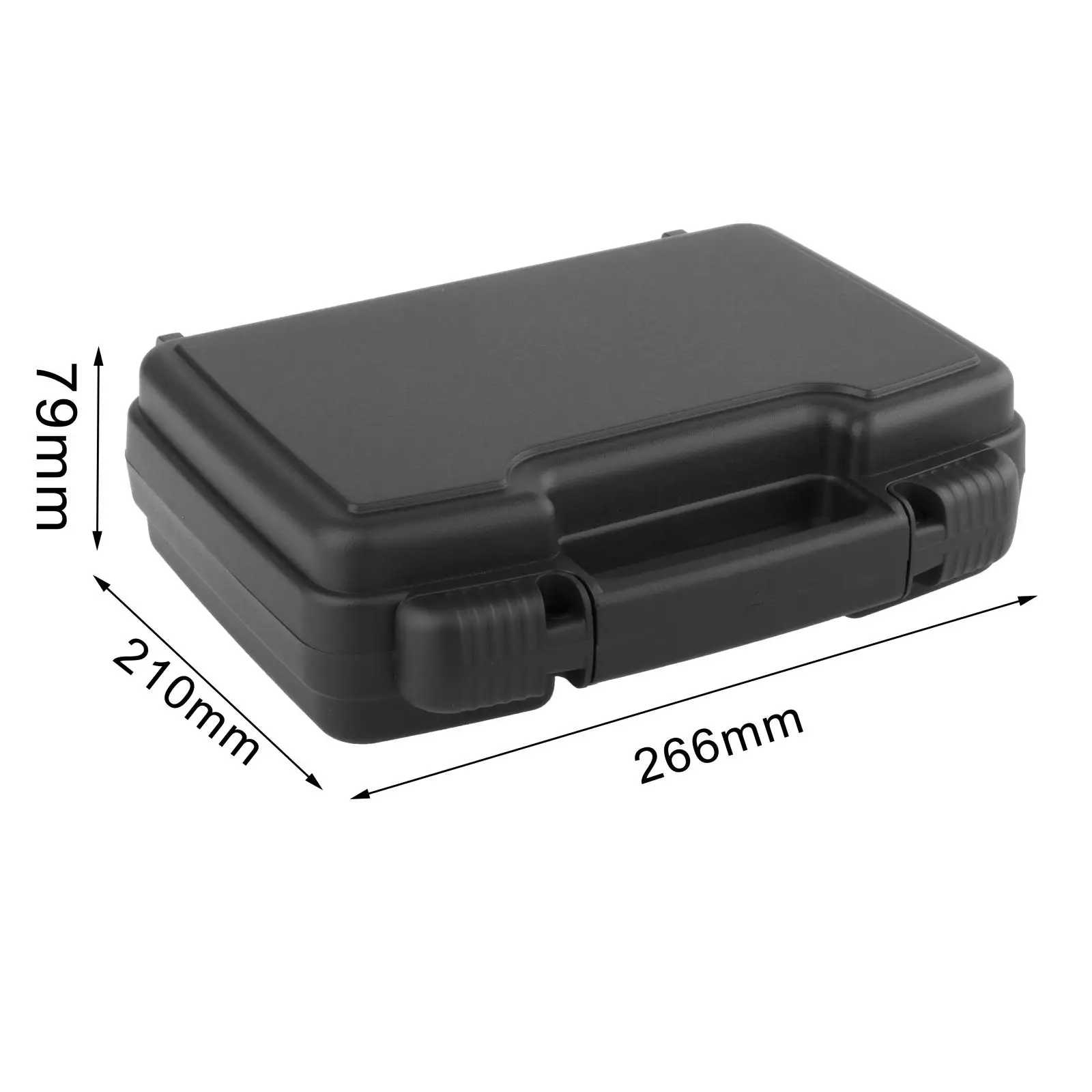 Portable Protective Toolbox Waterproof Parts Storage Organiser Openable Storage Case Durable Lockable with Sponge for Outdoor