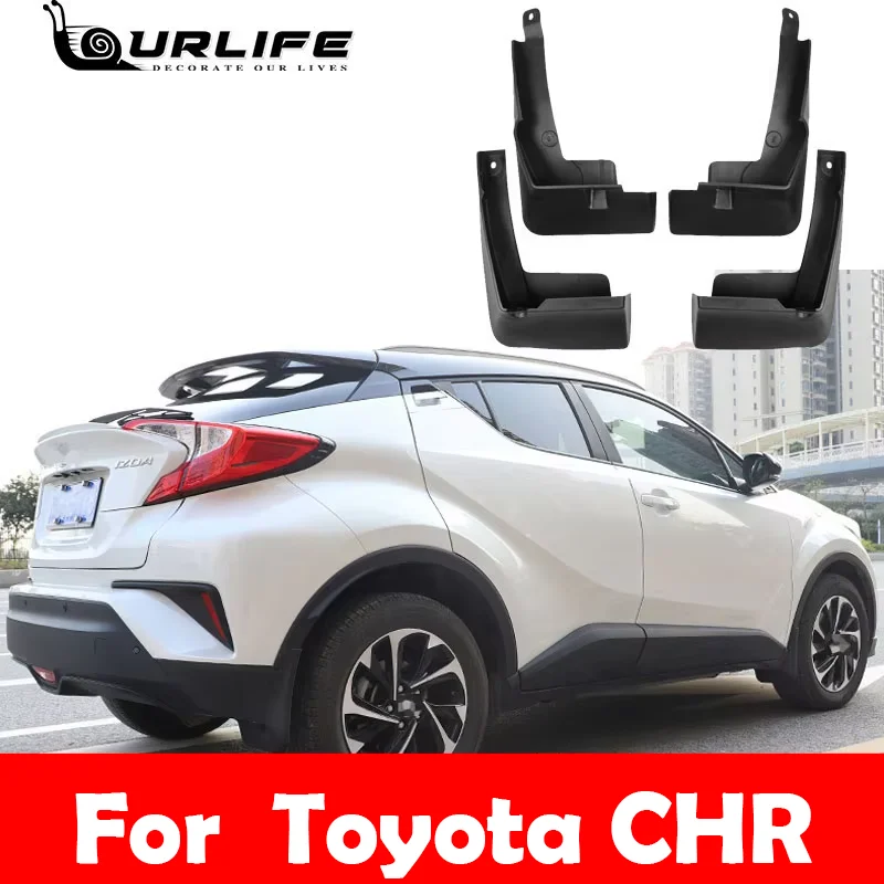 Car Mud Flaps Fit For Toyota C-HR CHR 2016 2017 2018 2019 2020 2021 2022 2023  ABS Mudguard Splash Guard Fender  Accessories