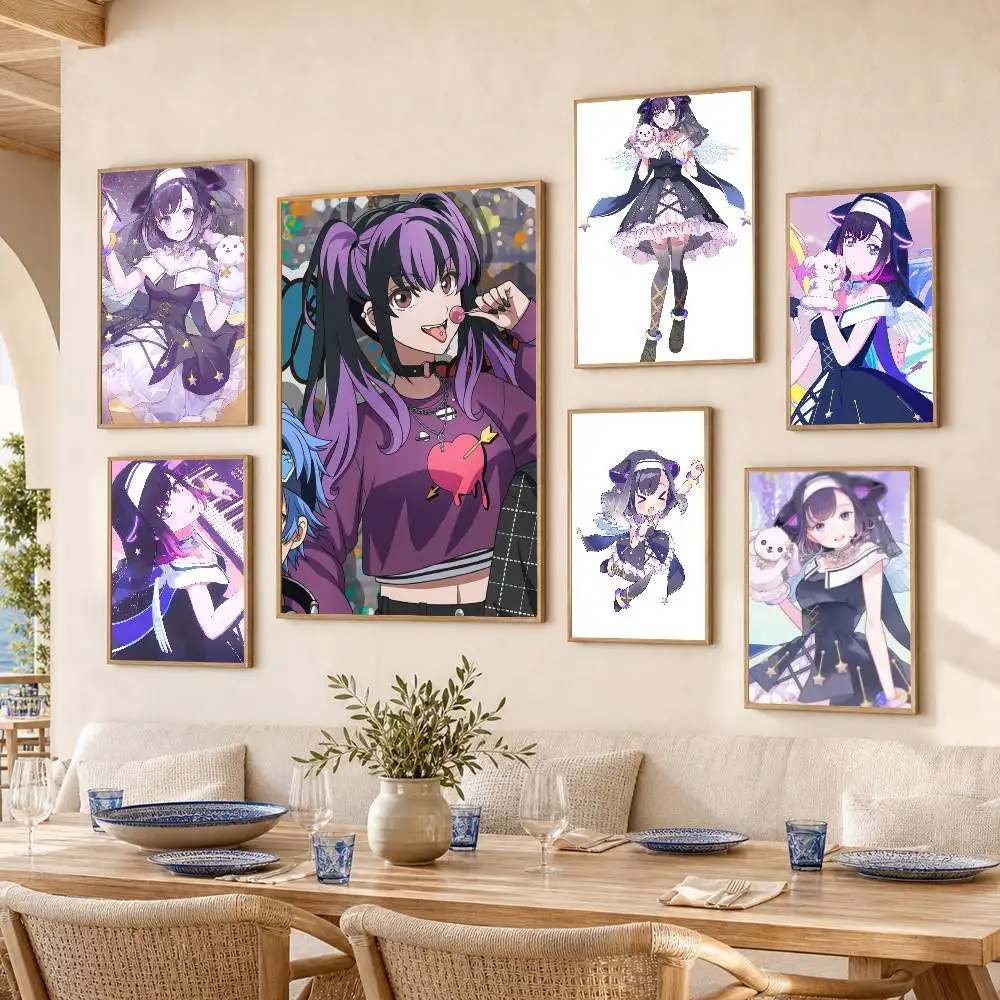BanG Dream Yume M-Mita Viola  Poster Self-adhesive Art Waterproof Paper Sticker Coffee House Bar Room Wall Decor