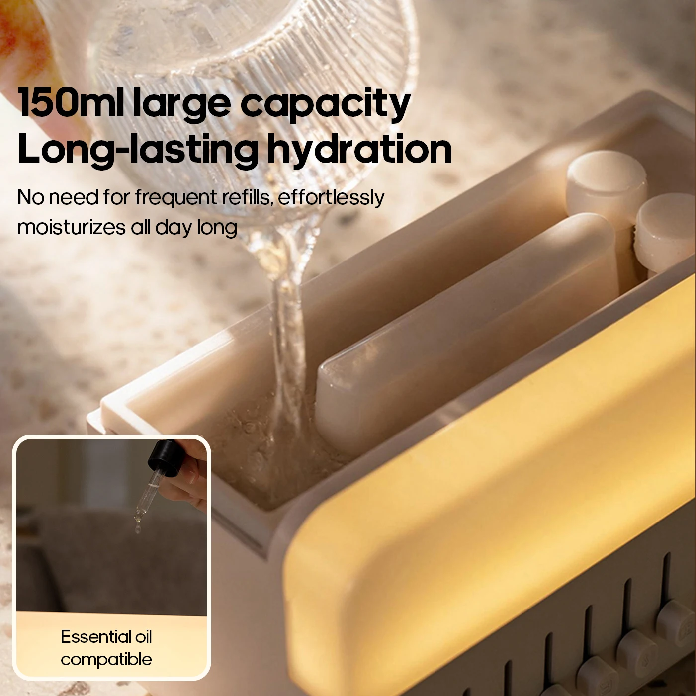 New White Noise Machine Diffuser Sleep Sound Machine Essential Oils Humidifier Aroma Diffuser Colourful Night Light Holiday Gift