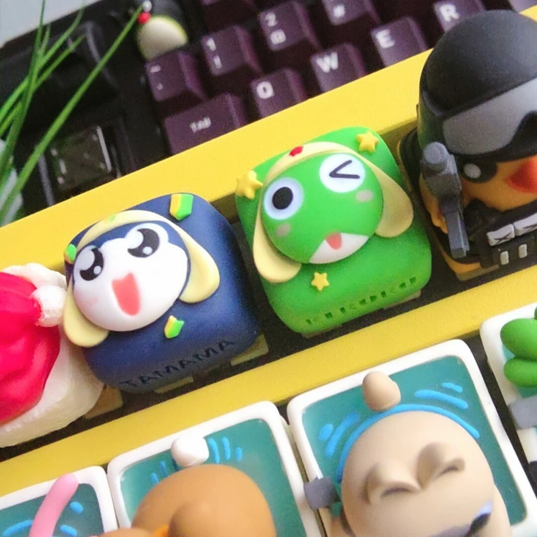 Lobo Keycap Keroro Private Series Keycap Replace Esc Cute Quirky Resin Decorative Mechanical Keyboard Gift For Game Enthusiasts
