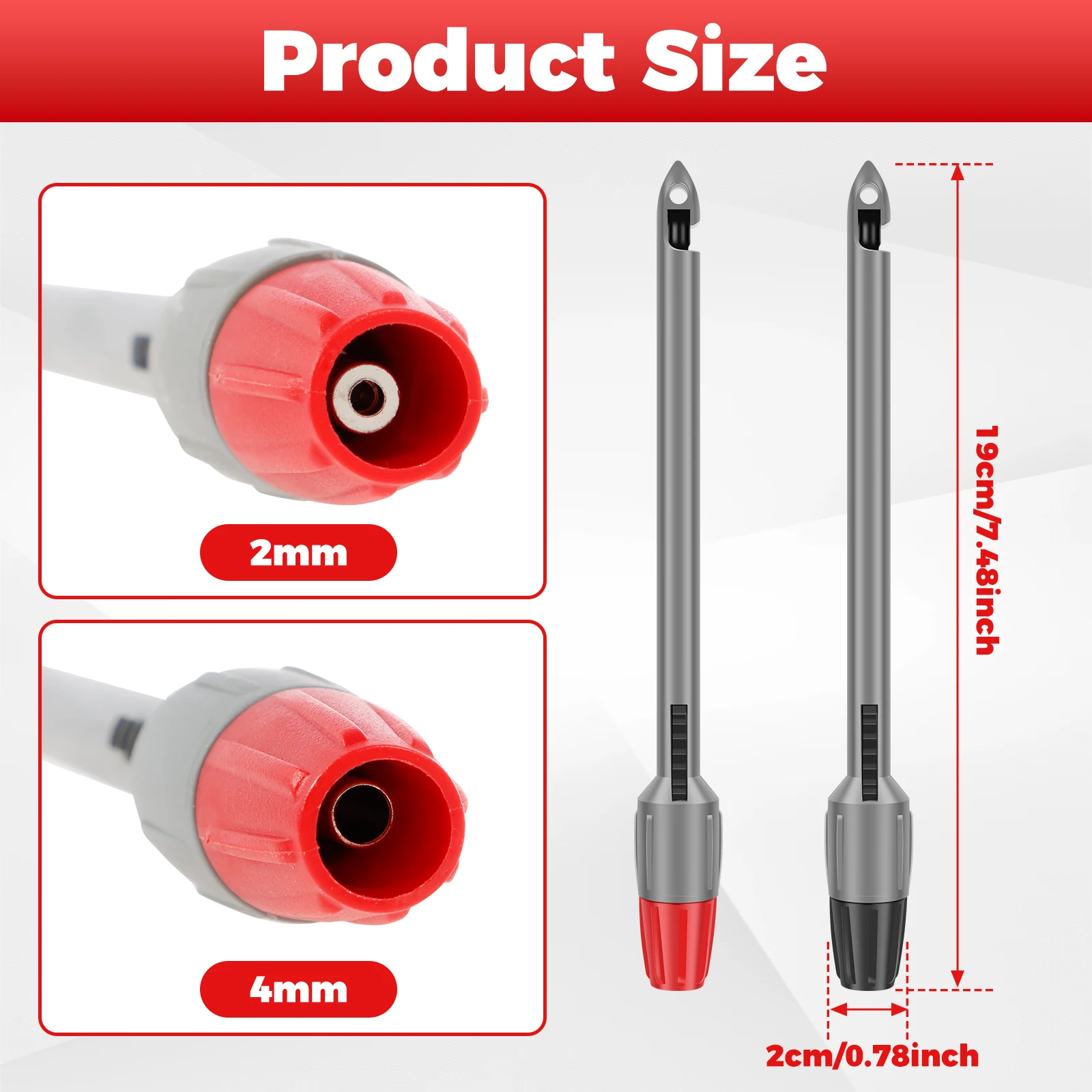 2/4mm Insulation Wire Piercing Probe Kit TP81 Multimeter Voltmeter Automotive Circuit Maintenance Piercing Clip Test Tools