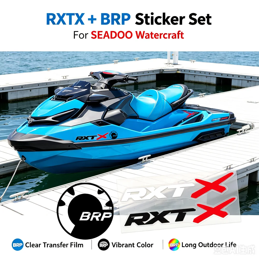 JetSki RXT-X Stickers Vinyl Waterproof Sticker JET SKI Boat Decal UV Sea-doo Transparent Printing for BRP SEADOO RXT-X 325 260 - view 3