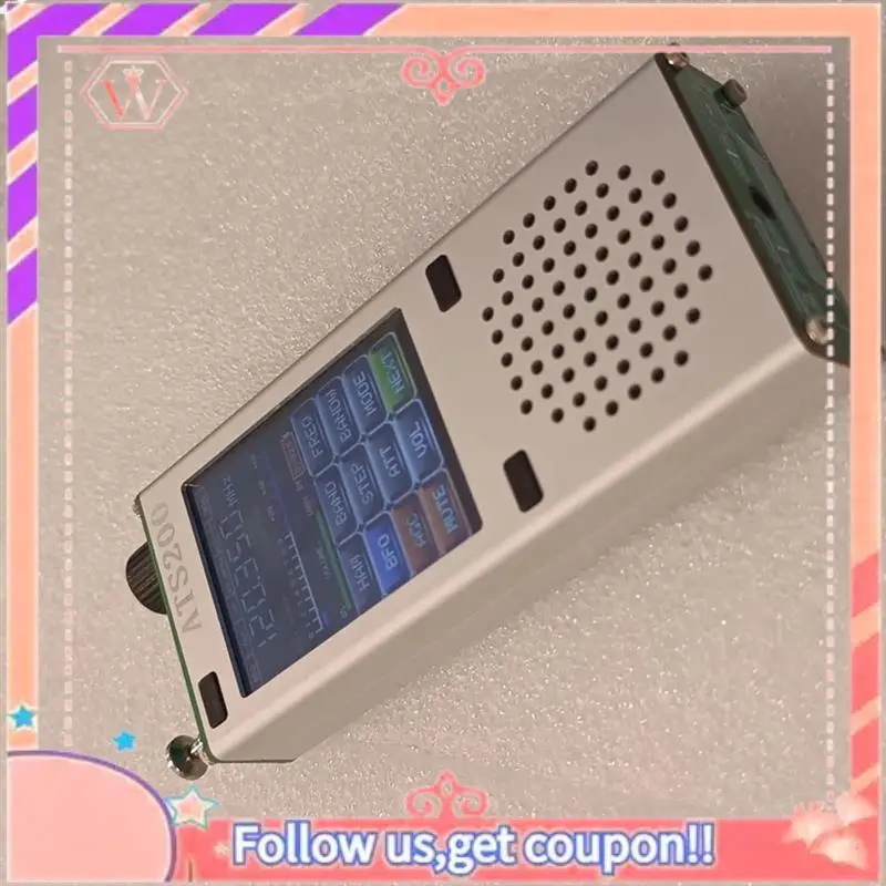 

Upgraded New ATS200 Aviation Band Radio FM SI4732+ESP32+Bluetooth+2.4 Inch Touch Display FM, AM, LSB, USB Multimode Reception Ea