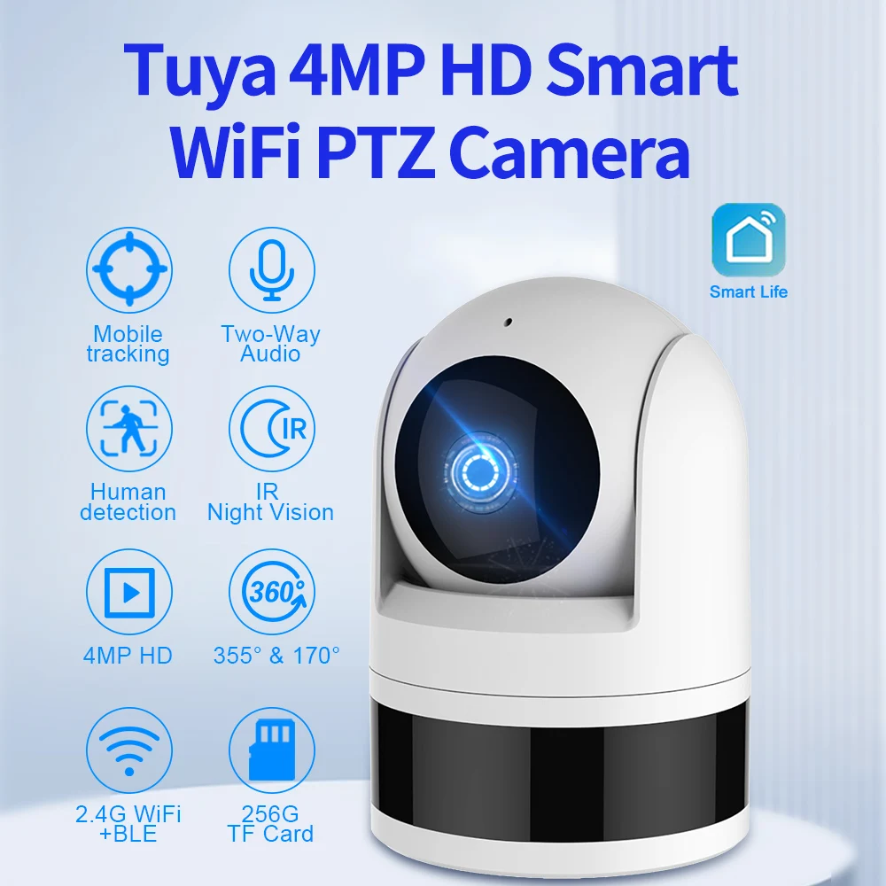

Tugard 3MP 2K Indoor WiFi Camera, 360° PTZ Rotation, 2.4G Wireless Security Camera with AI Detection & Night Vision