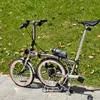 CRANSTON 16 インチレトロレディシティ折りたたみ自転車 9 スピードデュアル C ブレーキポータブル CRMO 三つ折りフレーム 349 ホイール大人用自転車 1