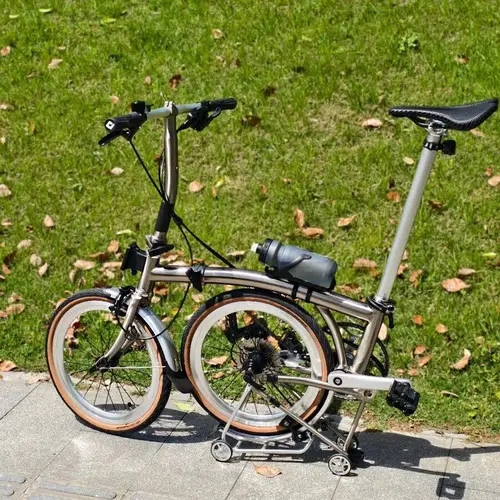 CRANSTON 16 インチレトロレディシティ折りたたみ自転車 9 スピードデュアル C ブレーキポータブル CRMO 三つ折りフレーム 349 ホイール大人用自転車