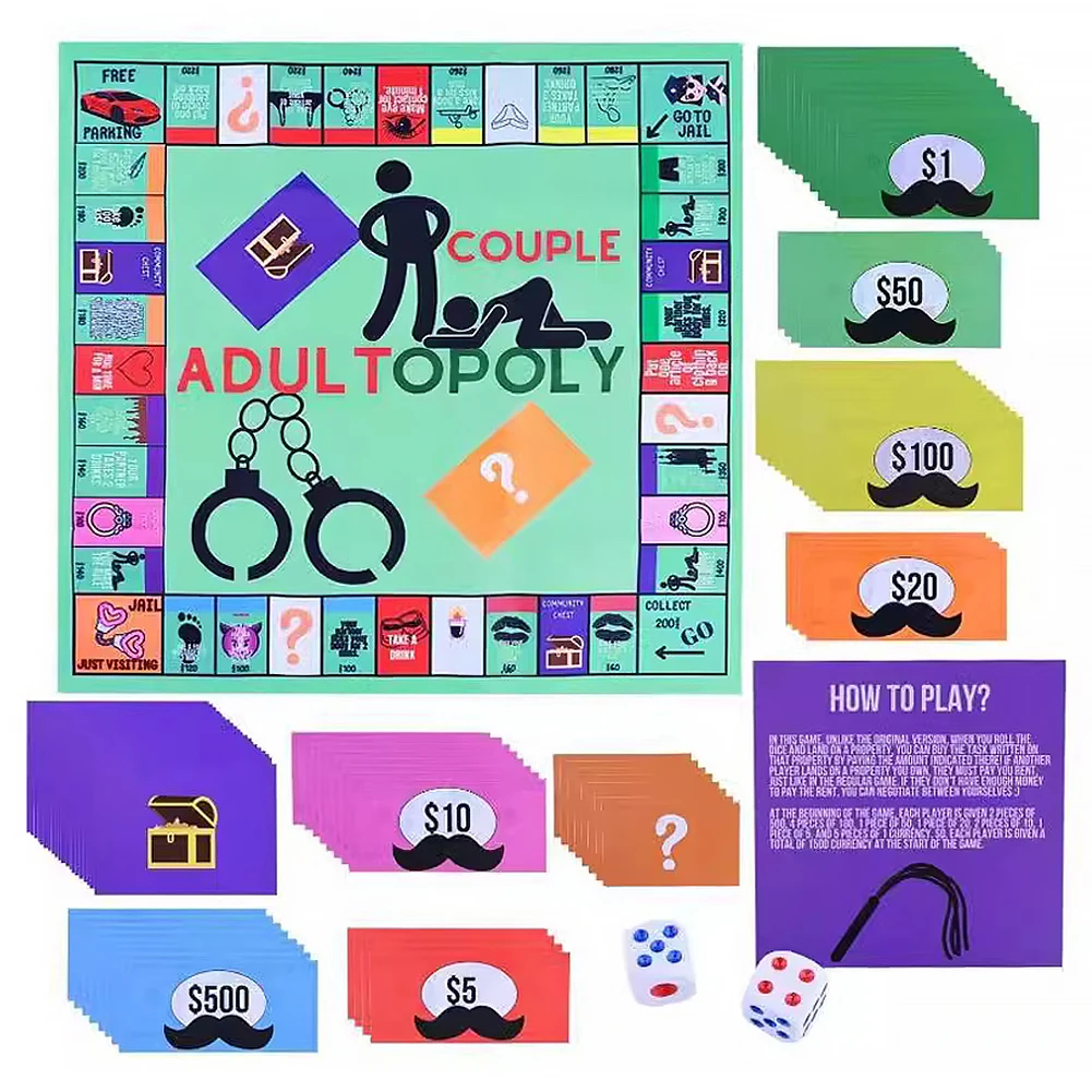 Adult Couple Game Night Intimacy Cards Board Games Funny Creative Adult Date Prop Couple Table Board Game Toy Valentines Gifts