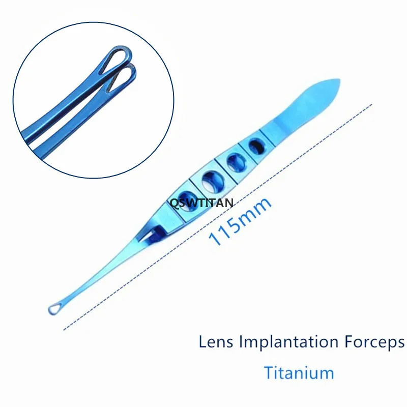 Instrumentos cirúrgicos oftálmicos da pinça da pinça da lente oftálmica