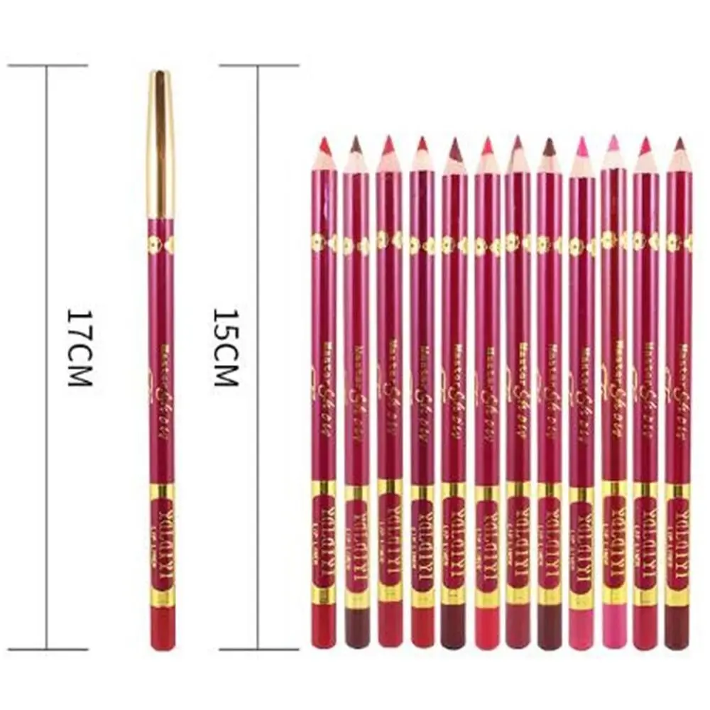 New Waterproof Matte Lipstick Natural Outline Lip Contour Line Matte Lipliner Pencil Long Lasting Velvet Lip Liner Pencil Girl