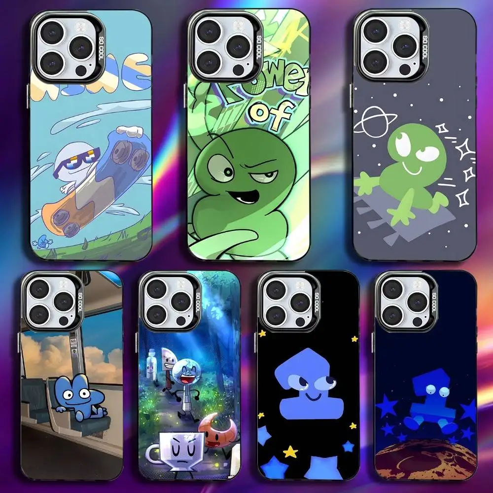 

Bfdi Battle For Dream Island Phone Case For iPhone 17,16,15,14,13,12,11Pro,Max,Plus,Mini,XS,SE Anti Fall Black Matte Hard Bumper