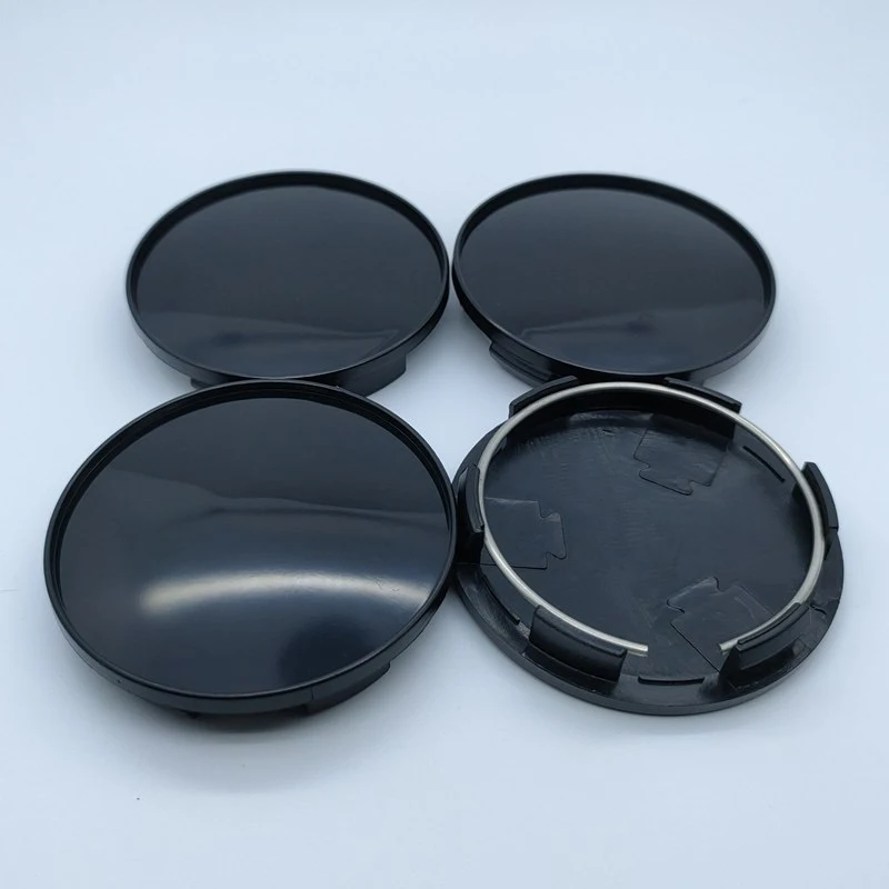 4Pcs 68mm Universal Car Wheel Center Hub Caps Cover Kit Auto Accessories Durable Black Plastic Car Styling Parts Car Accessories