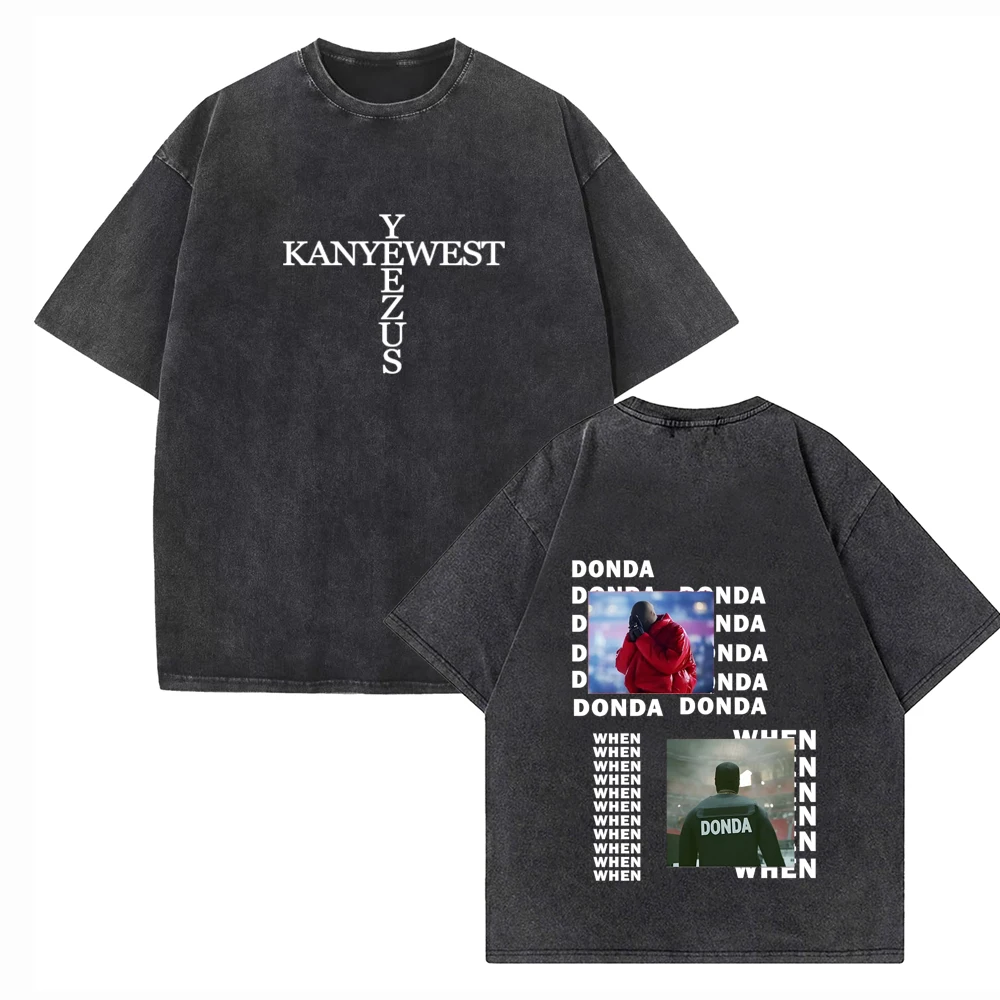 Kanye West  Donda 2024 Shirts Vintage Harajuku Summer  Unisex O-Neck Short Regular  Sleeve Cotton T-Shirts