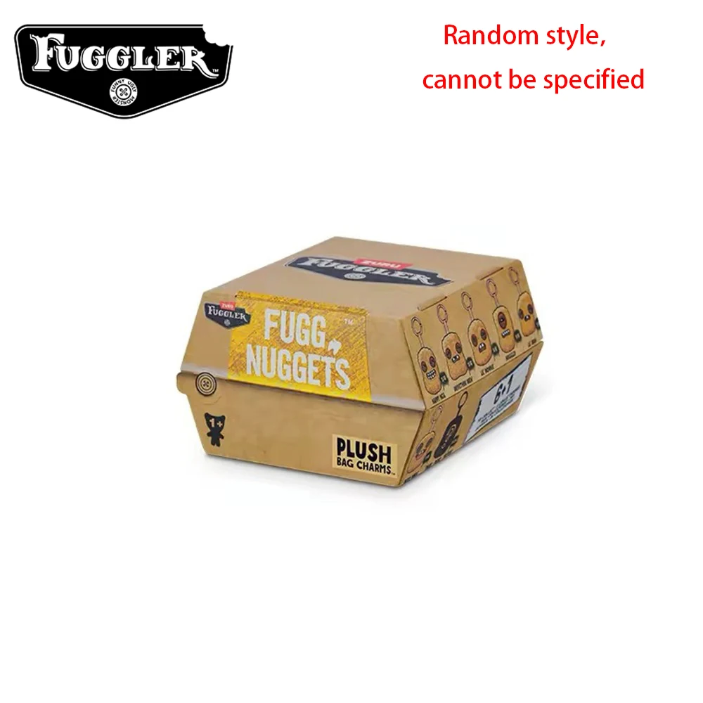 Original Fuggler Hässliche Zähne Monster Plüschtiere Katzen-Bären Plüsch-Schlüsselanhänger Nuggets Anhänger Taschenanhänger Hamburger-Puppen Zufällig 1 Stück – Detail 2