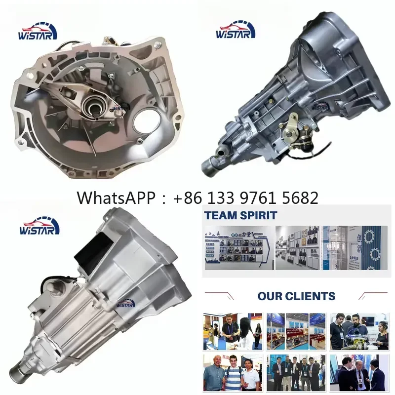 WSQ Brand New MR510B04 5MT Manual Transmission Gearbox Assembly 110Nm Full Synchronizer Aluminum Housing Fit CM8