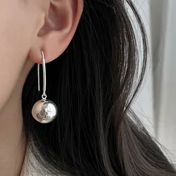 925 Sterling Silver Vintage Tassel Ball Earrings For Women Trendy Earring Jewelry Prevent Allergy Party Accessories Gift