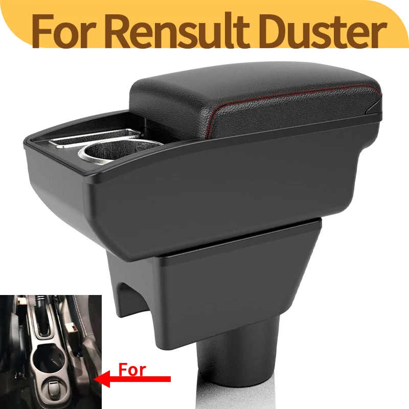 

Для Renault Duster Nissan Terrano 3 Dacia Duster Oroch автомобильные подлокотники 2010-2018 ящик для хранения центральной консоли автомобильные аксессуары, USB.