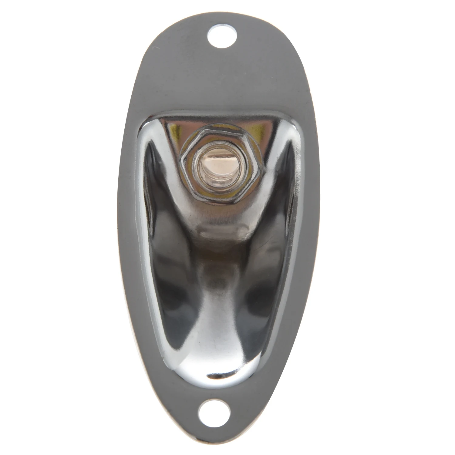 Экологически чистый 1 шт. разъем для гитары для лодки, 1/4 дюйма, входной выход, разъем 6,35 мм, хром, серебристый цвет для деталей гитары в стиле FD Strat