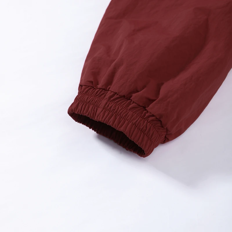 2026 Herbst Schicke Kontrastfarbene Damenjacke Rot Lässiger Stehkragen Langarm Halbe Reißverschlüsse Lose Damenmäntel Streetwear Neu – Detail 19