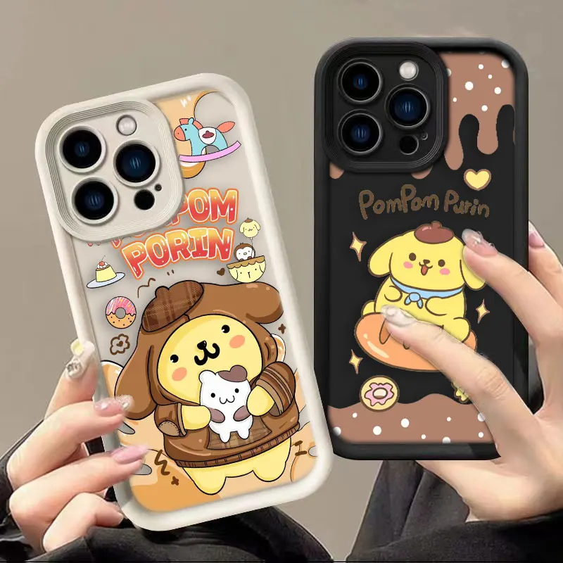 Yellow Cute Pompompurin Luxtury Phone Case For HONOR Y7A Y9 50 20 X95 X9 90 8X MAGIC 5 NOVA 9 Y70 Y70S SE PRO Case Funda Shell