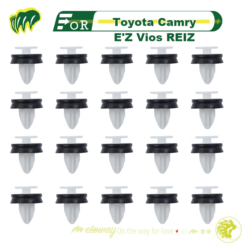 

20pcs Buckles For Toyota Camry E'Z Vios REIZ Car Door Panel BuckleInterior Panel Inner Lining Fixing Buckles Fastener Buckle