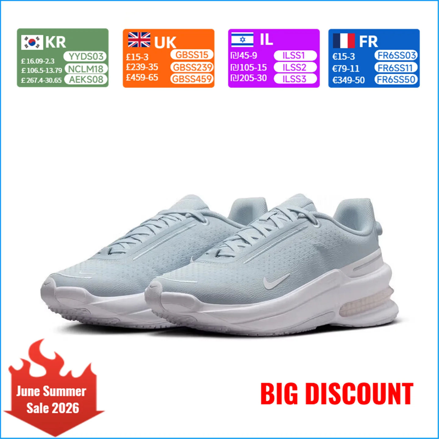 

Nike Air Zoom Upturn SC Cushioned Anti-Slip Durable Running Shoes Outdoor Air Cushion Casual Women's Shoes Blue IB2764-400