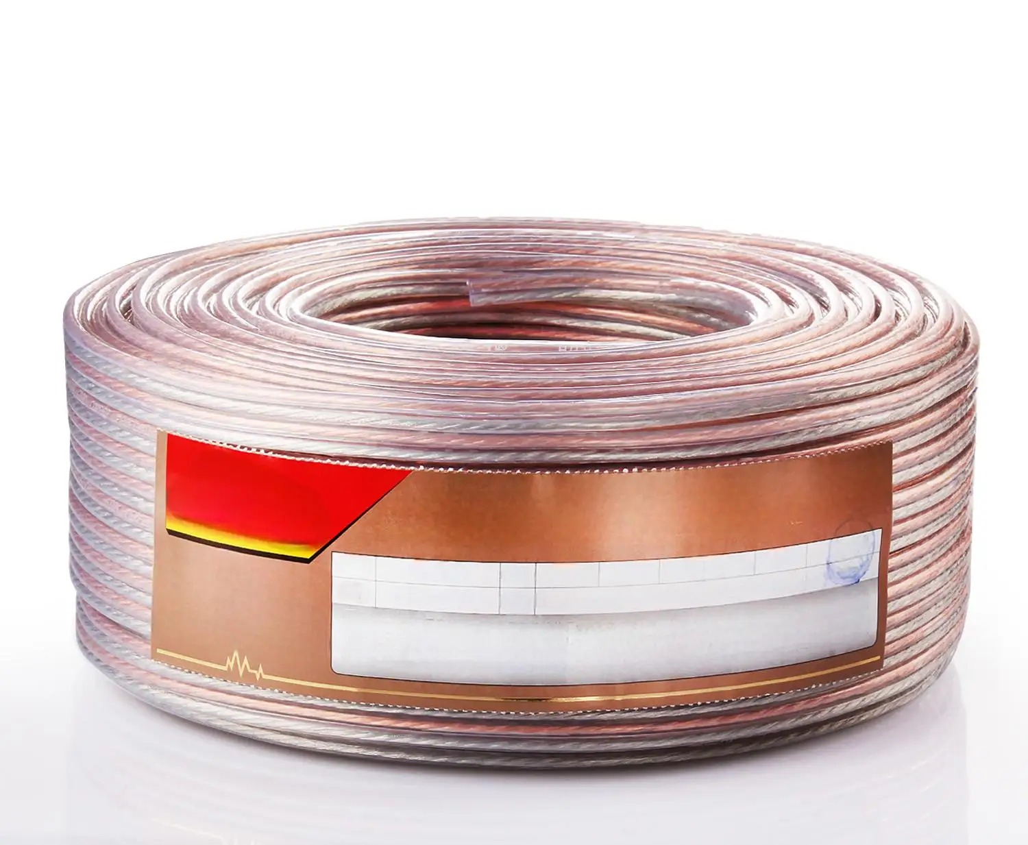 18Gauge Speaker Cable OFC Transparent Flat 2 Core 200 Strands Tinned Copper PVC Audio Wire for Home Theater Amplifier Car Audio