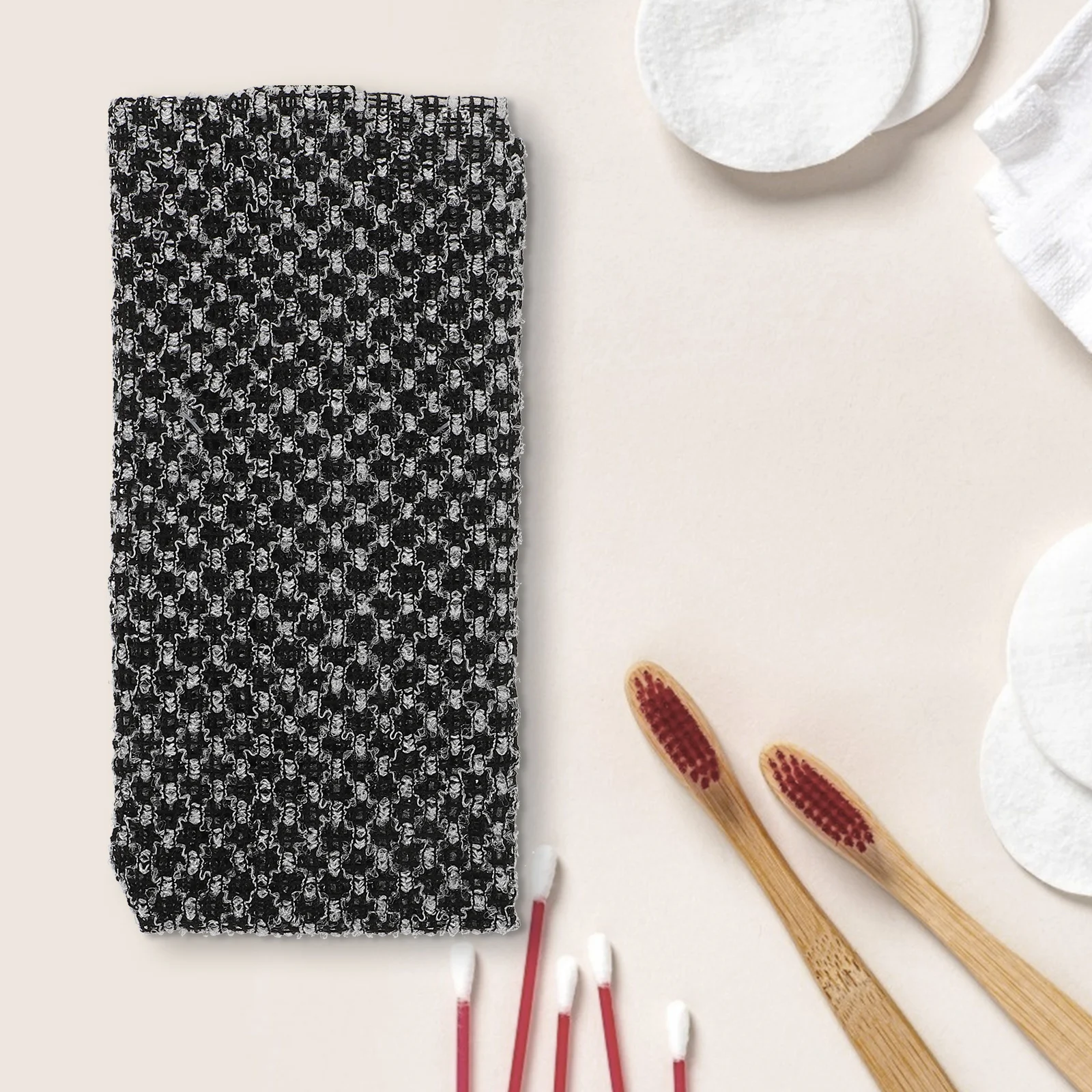 

2Pcs Shower Exfoliating Back Scrubber Thick Double Sided Bath Towels Body Skin Cleaning Tools for Deep Clean Oil and Dead Skin