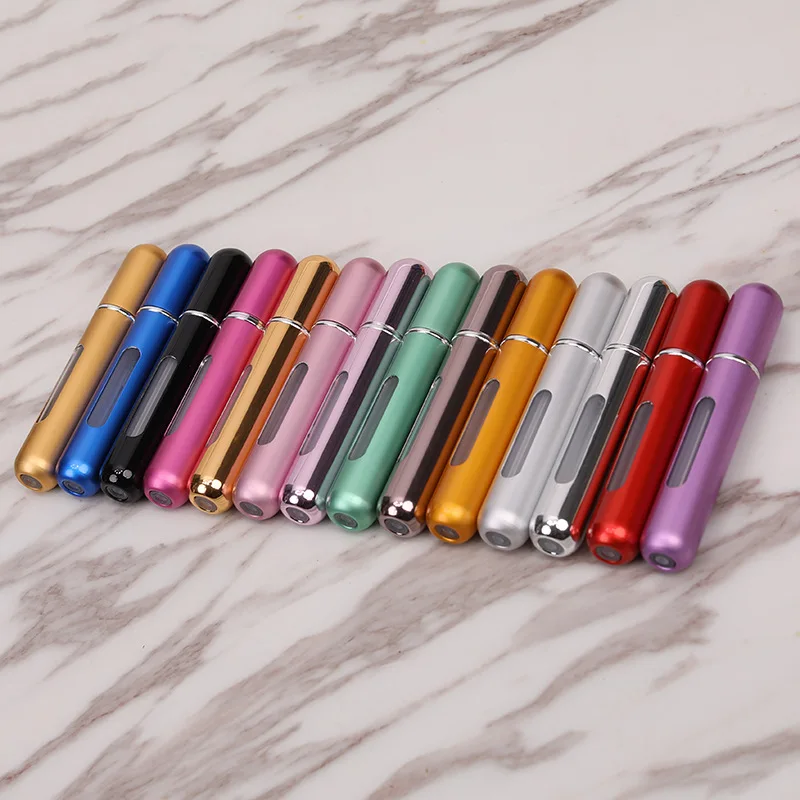 5/8ml Portable Perfume Atomizer Liquid Container For Cosmetics Mini Aluminum Spray Alcochol Empty Refillable Bottle