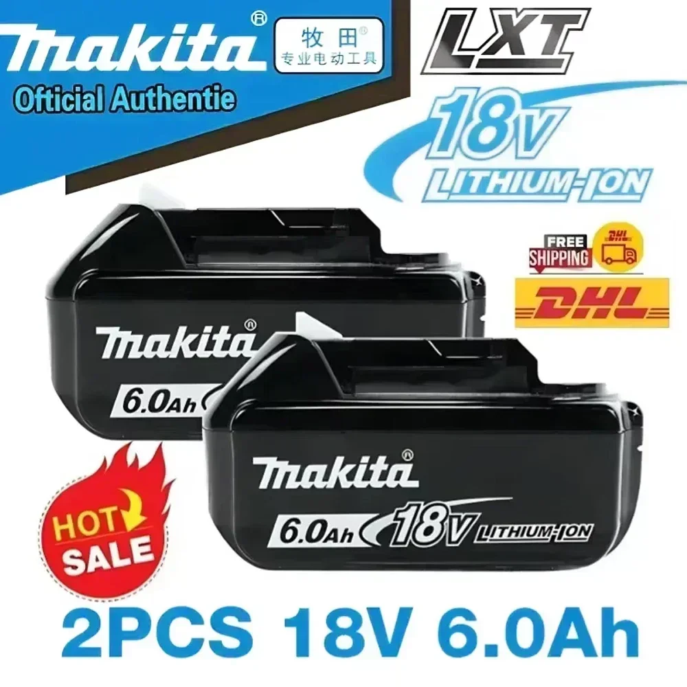 

【FAST DELIVERY】Genuine Makita 6Ah 18V Makita Battery BL1860 BL1850B BL1850 BL1840 BL1830B Makita Replacement Lithium Battery