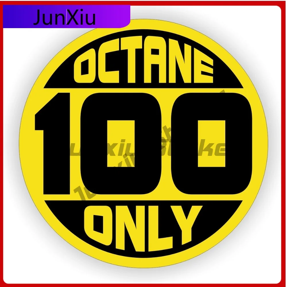 

100 Octane Only Fuel Door Vinyl Sticker Gas Pump Label Decal Occlusion Scratch Accessories Decoration Decals Hood Decal For Car