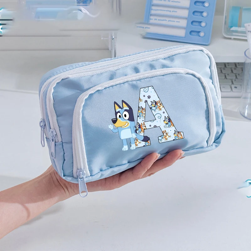 

New Blueyi Large Capacity Pencil Cases Anime Printed Letter Pen Bags Kawaii Cartoon Writing Case Boys Girls School Supplies Gift