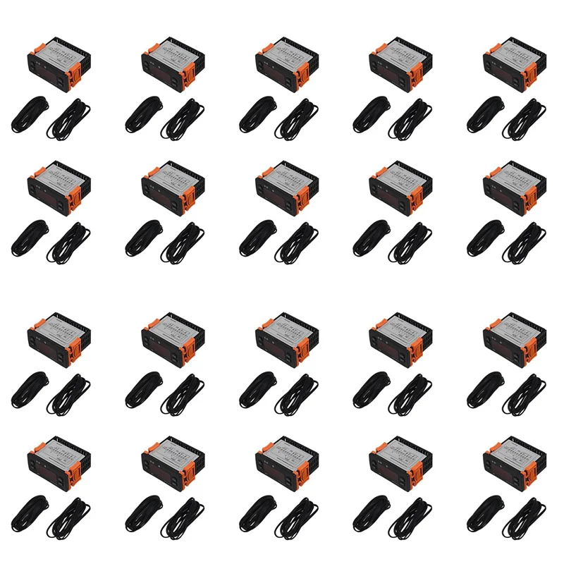 

【B74A】20X ETC-974 Мини-регулятор температуры Холодильник Термостат Регулятор Терморегулятор Термопара NTC Двойной датчик