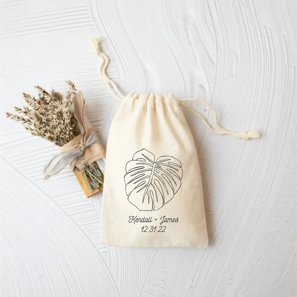 

25PCS Tropical Wedding Favors - Monstera Leaf Welcome Bag - Tropical Wedding Favor Bag - Beach Wedding Favor Bag - Destination W