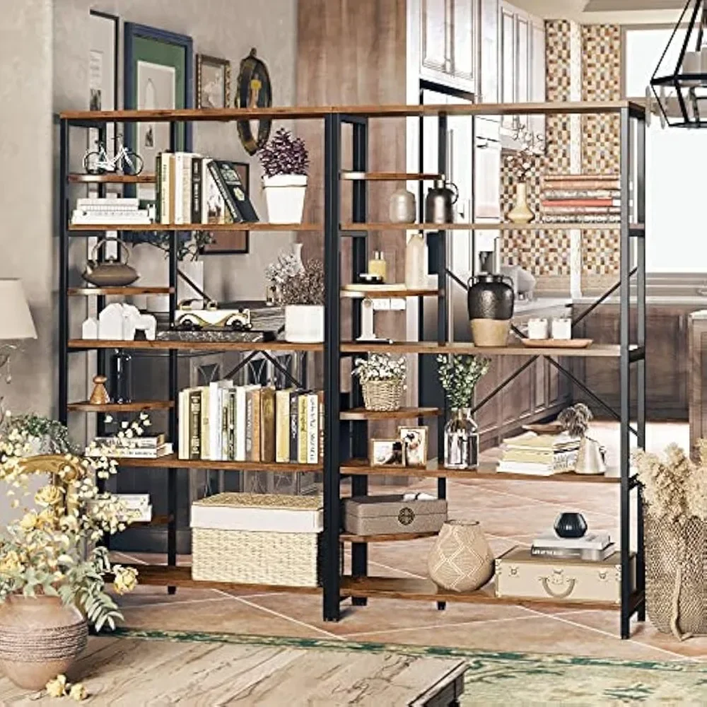 dustrial Bookcases and Bookshelves Corne, Storage Rack Plant Stand Corner Ladder Shelf for Living Room,Office, Kitchen