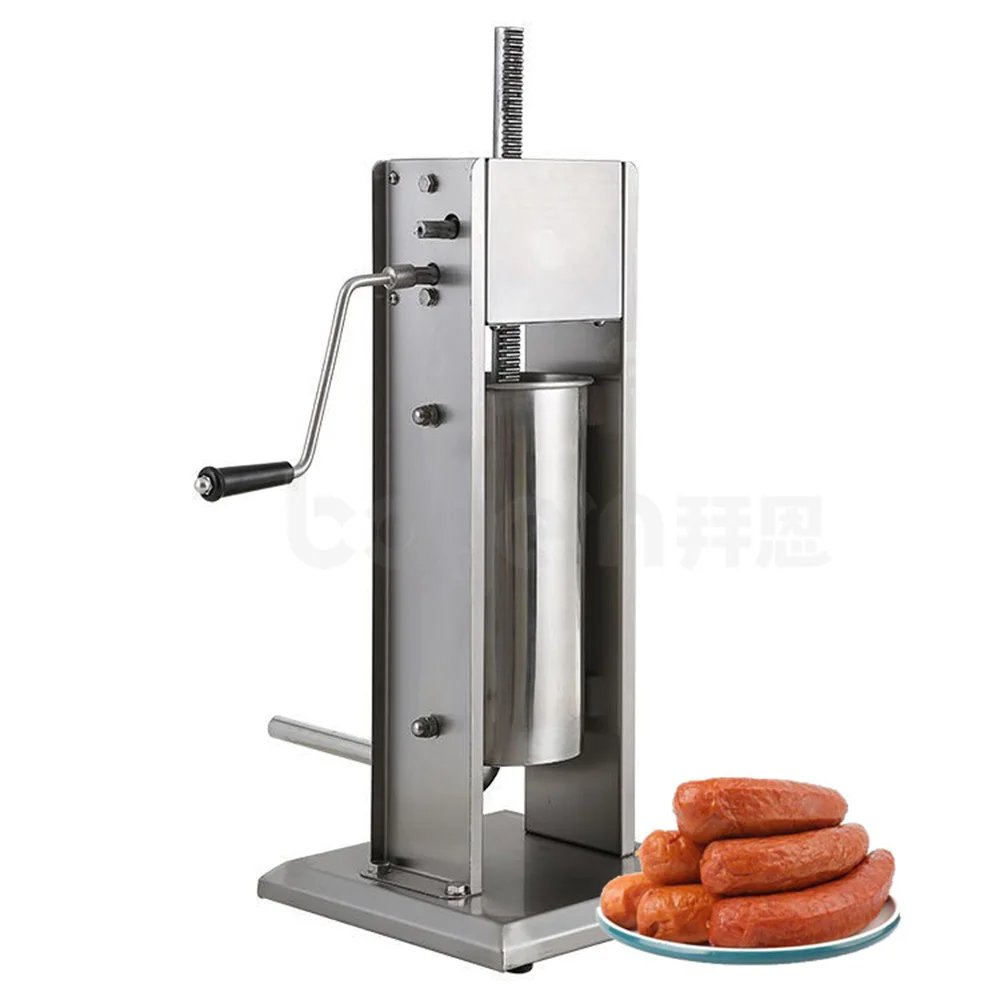 

High Quality Manual Vertical 2l 3l 5l 7l 10l 12l 15l Sausage Stuffer Making Equipment Salami Sausage Filler Maker Machines
