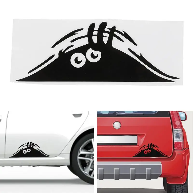 Peeking Monster Car Sticker vinyl decal for Car Seat Belt Clip Extender Nissan Tiida Teana Skyline Juke X-trail A