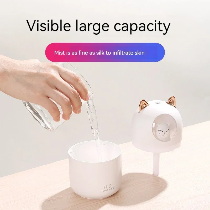 New cute pet humidifier USB home car mini hydration small dazzling aromatherapy machine humidifier gift