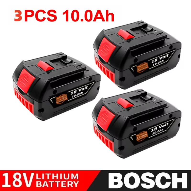 2024 NEW 18V 10000mAh Replacement Battery For Bosch 18V Professional Systeem Draadloze Tools Bat609 Bat618 Gba18v80 21700 Cell