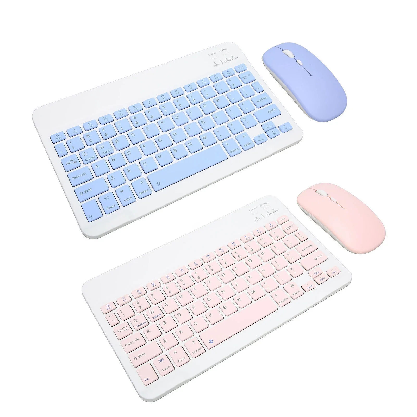 Wireless Keyboard Mouse Set Wireless Keyboard Mouse Set 10in Computer Keyboards Mouse Combo for Tablet Mobile Phone Computer